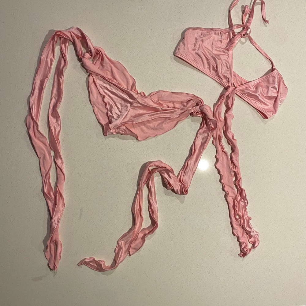 Pink “Jellyfish” 2pc exotic outfit set